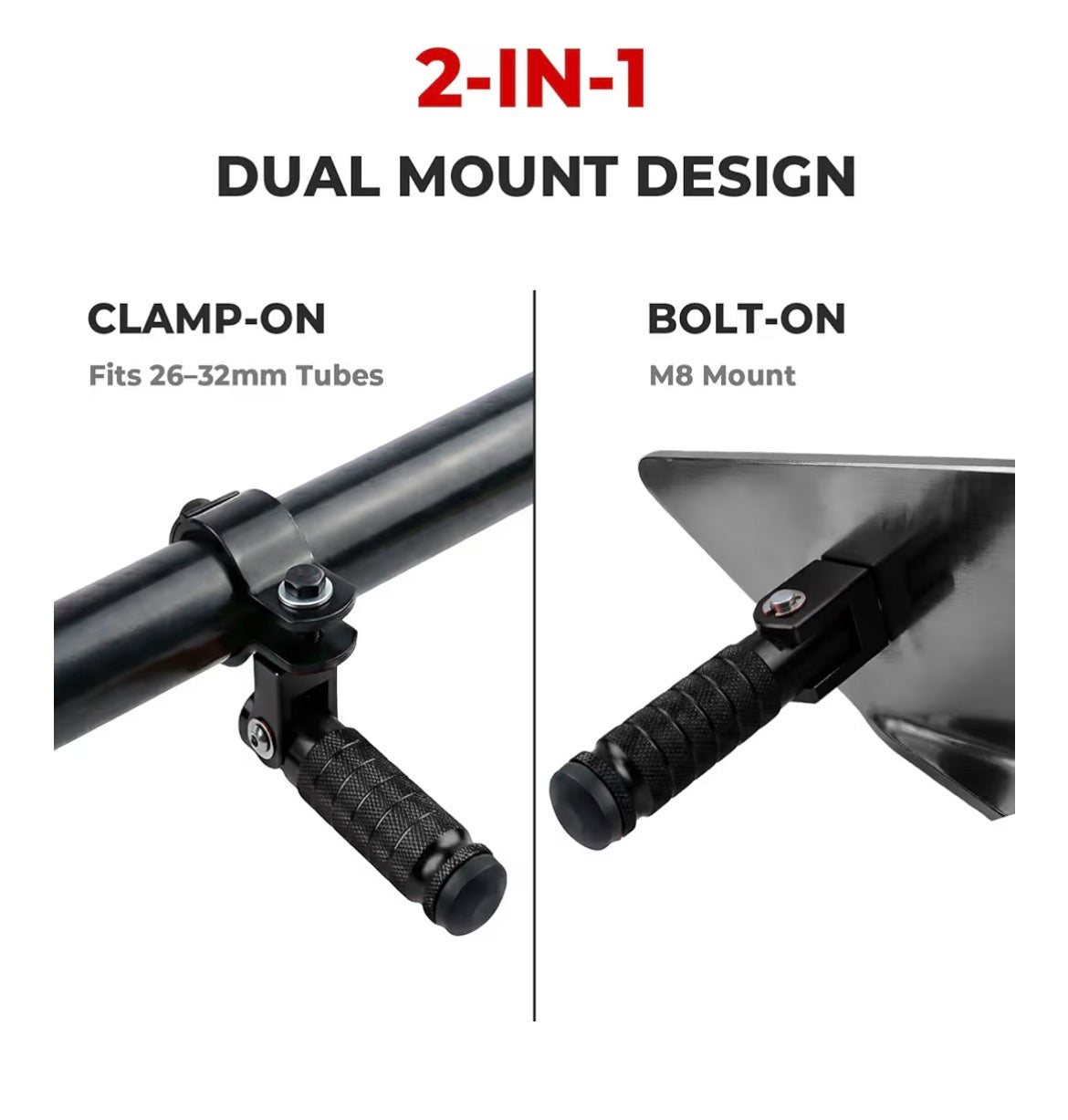 Mount on pegs for all e-bikes